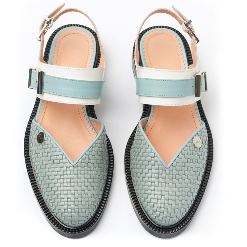 I N C H 2 Baby Blue Closed Toe Sandals